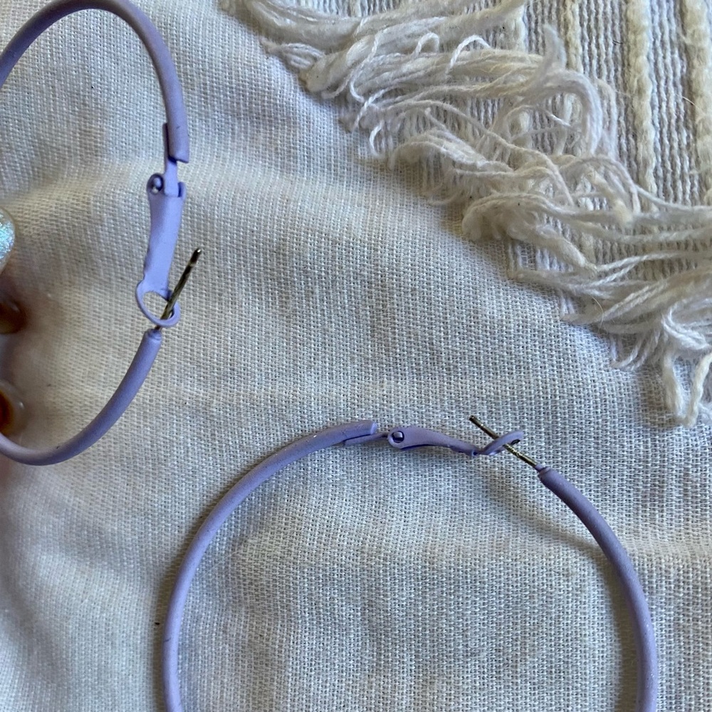 Lavender Hoops - Picture 2 of 2